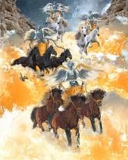 Image result for The Four Chariots, images